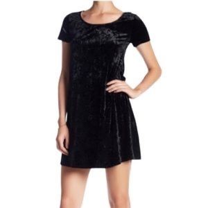 Velvet t-shirt dress
